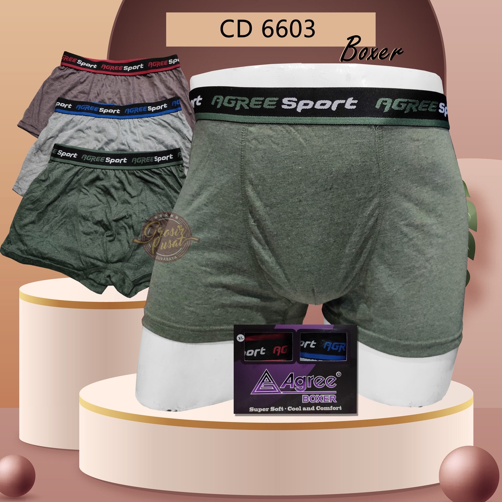 Celana Dalam Pria Boxer Agree Premium Original CD DD6603