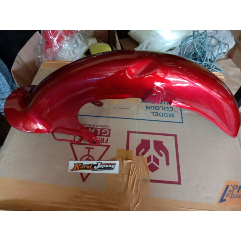 selebor SPAKBOR depan HONDA C70 C 70 merah