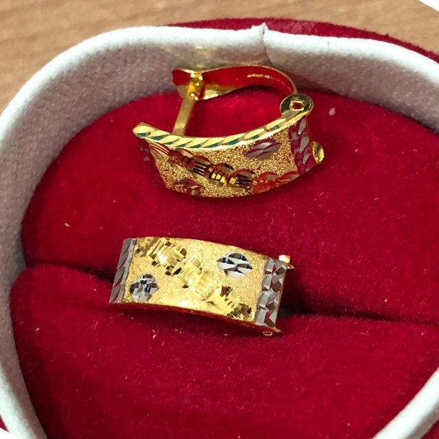 Anting jepit bangkok emas kuning