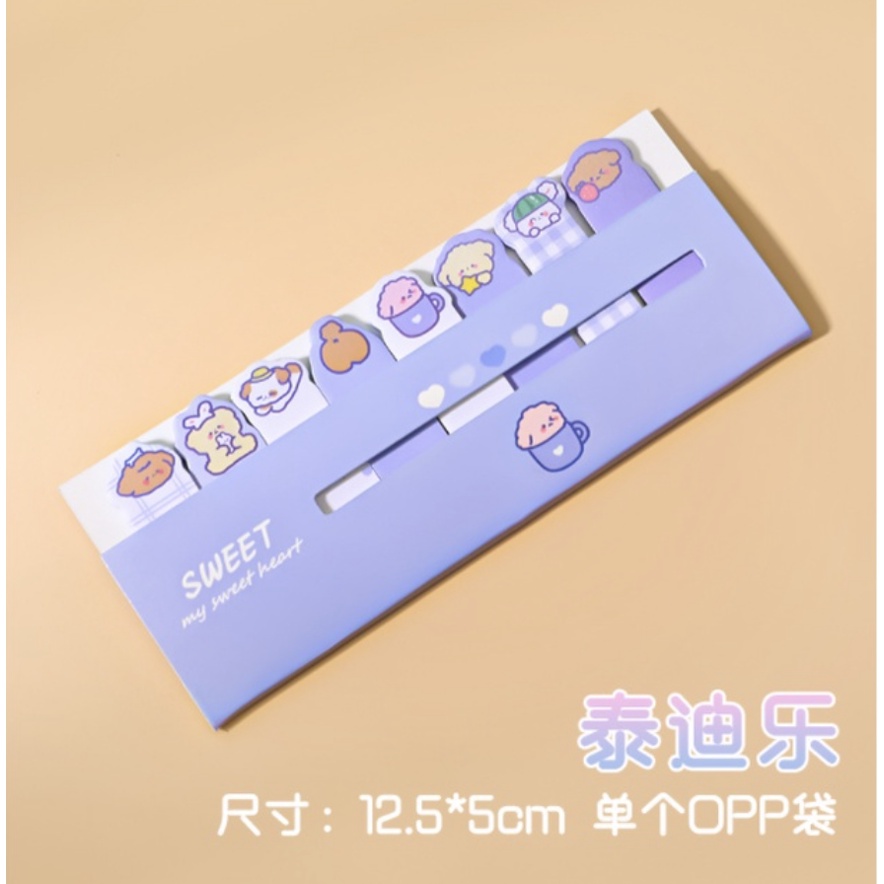 【GOGOMART】Sticky Notes Tempel / Memo Catatan - Stick Marker Sweet Lovely