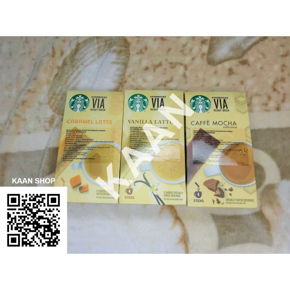 

Starbucks VIA Ready Brew Caramel Latte 4 Sticks Sachet