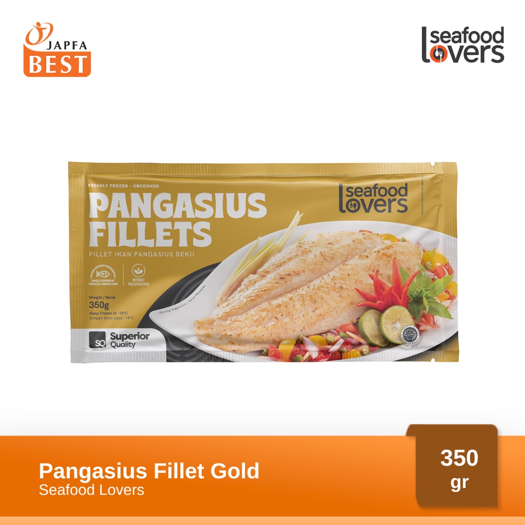 Ikan Fillet Pangasius Gold / Ikan Patin / Dory Lokal Seafood Lovers 350gr