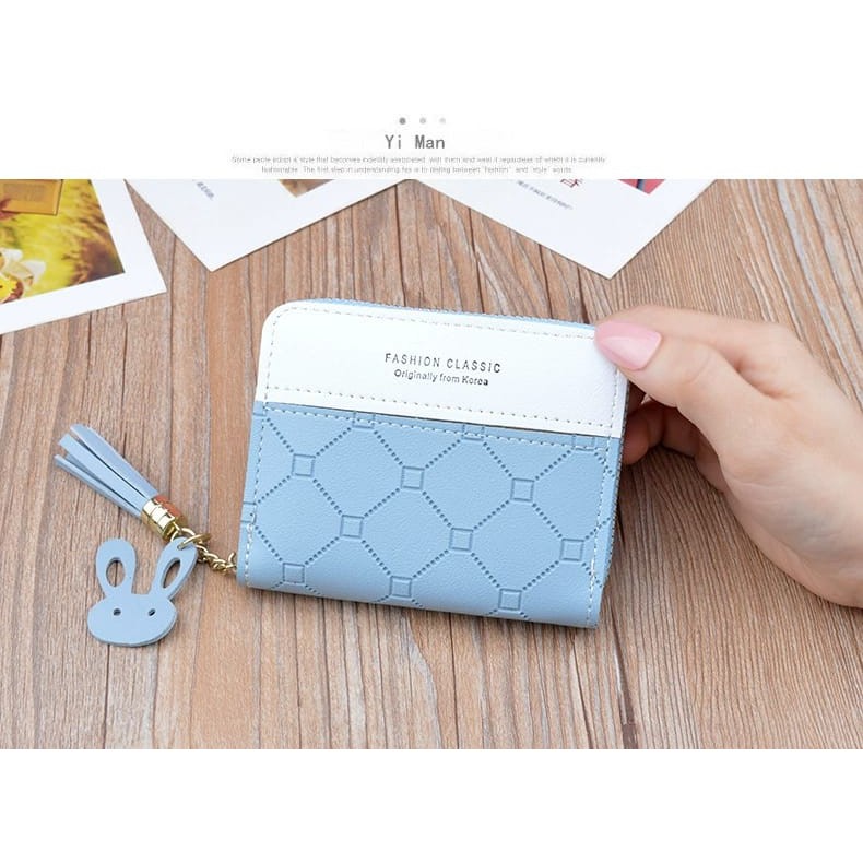 EV - D106 DOMPET MINI DENGAN BANDUL RABBIT LUCU