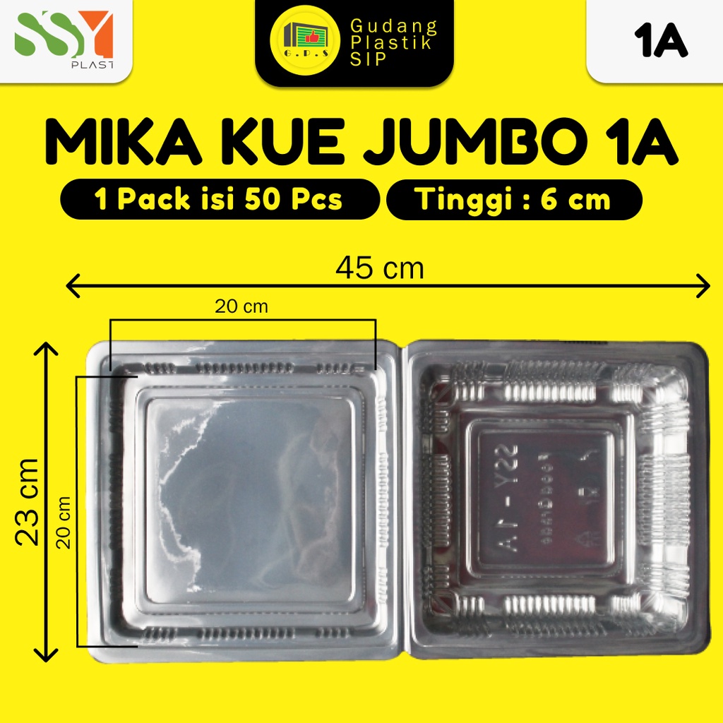 Mika Plastik Kue Jumbo 1A | Mika Bolu Jumbo (ISI 50) / FOOD GRADE