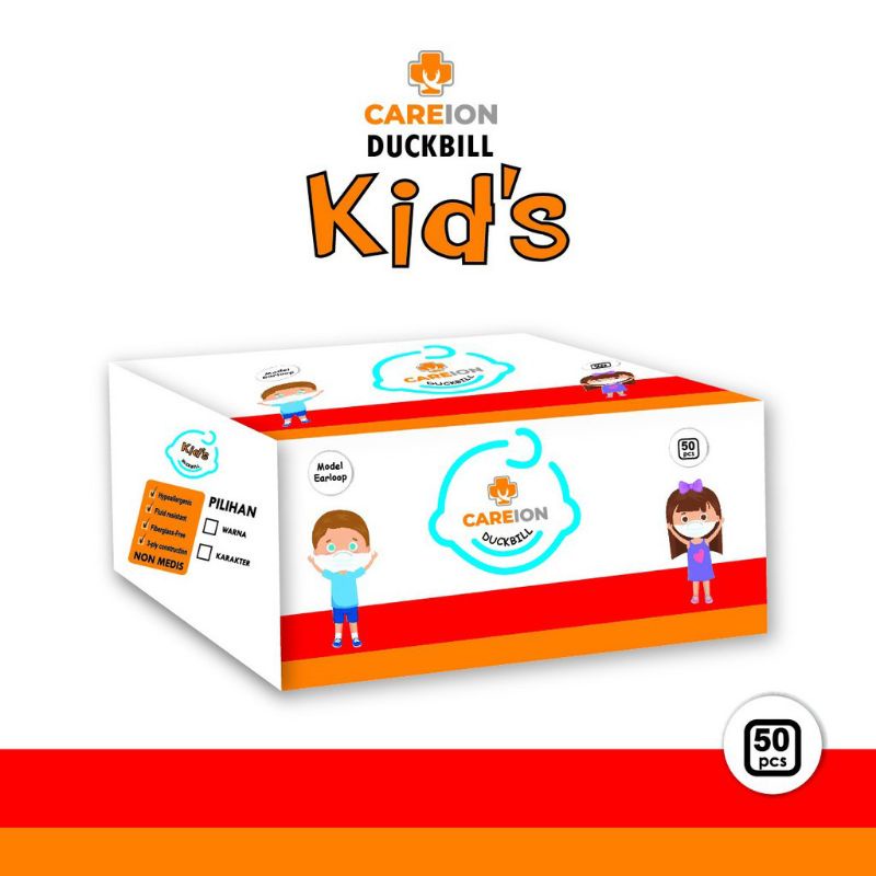 masker duckbill anak 1box isi 50 pcs