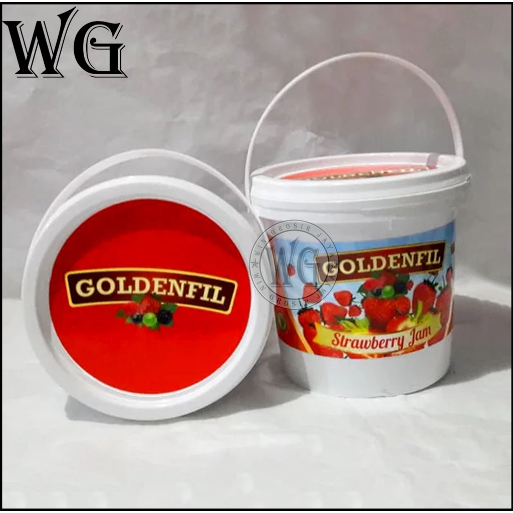 

Selai Roti / Selai Original Selai / Goldenfil Strawberry Jam 1kg / Halal / Kemasan Baru