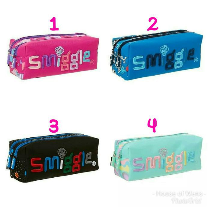 

SPESIAL SMIGGLE KICKS TWIN ZIP PENCIL CASE - TEMPAT PENSIL SMIGGLE - BIRU GROSIR