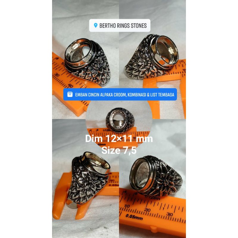 Emban Ring Alpaka Ukir