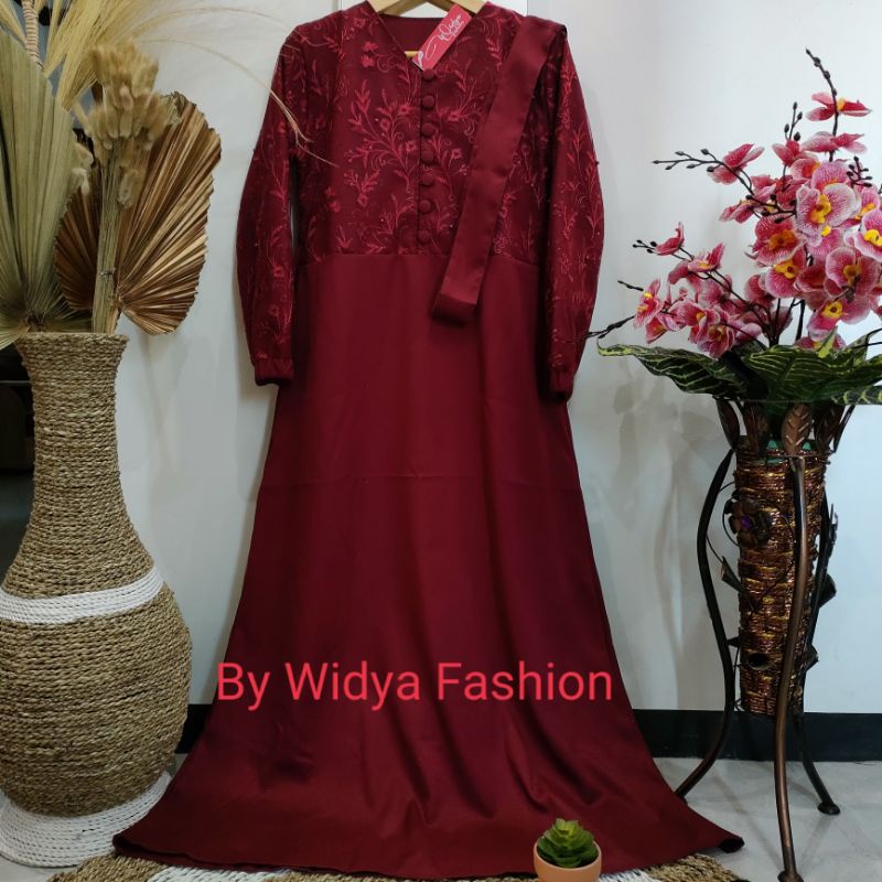 Gamis Flora Dress / Gamis barukat Gelitter Tille Bordel Mutiara / Gamis Wanita barukat Pesta lebaran Kondangan Terbaru / Gamis Wanita Muslin / Long Dress / Dress Maxi Barukat / Gamis Midi Barukat / Tunik Midi Barukat Tebaru Termurah / COD