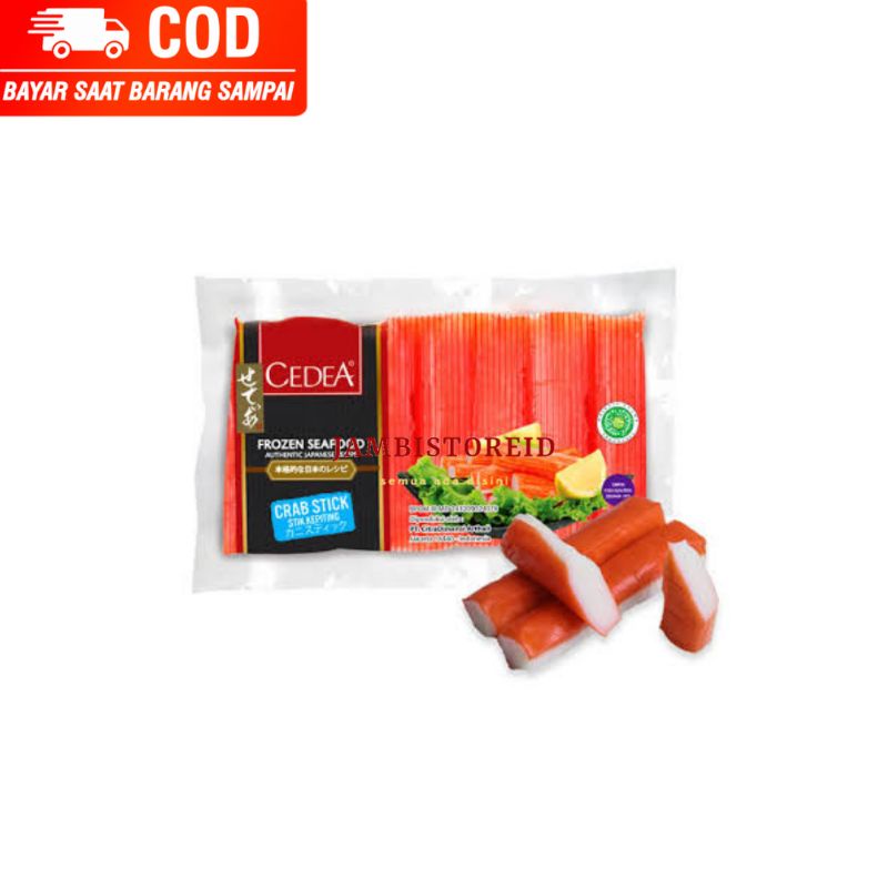 

(JAMBISTOREID) JAMBI LANGSUNG KIRIM Crabstick 250gram Crab Flavored Stick Edo Cedea Frozen Seafood Imitation Crab Stick Stik Kepiting Manis Jambi Frozen Food