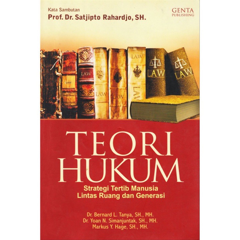 Buku Teori Hukum Strategi Tertib Manusia Lintas Ruang dan Generasi By Satjipto Rahardjo