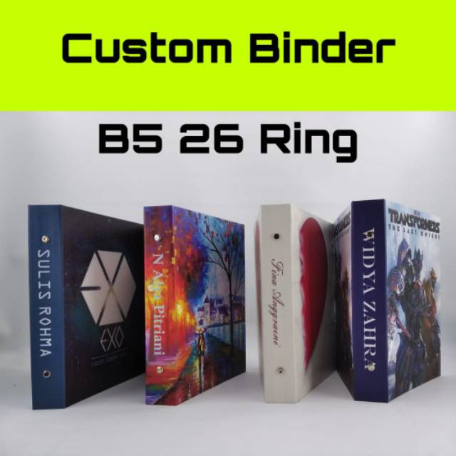 

PROMO CUSTOM BINDER B5 26 RING ISI 50 LEMBAR - COCOK UNTUK KADO/HADIAH/SOUVENIR/KOLEKSI PRIBADI