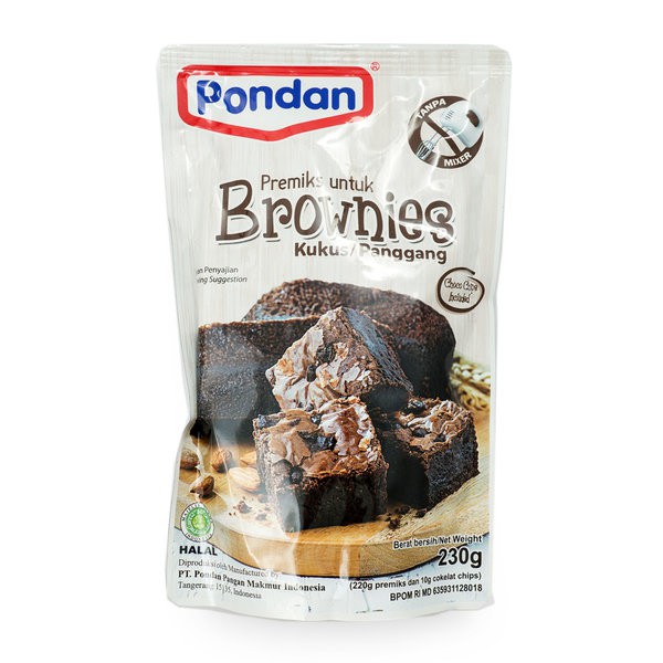 

PONDAN Brownies Kukus Panggang 230gr - Tepung Premiks Brownis