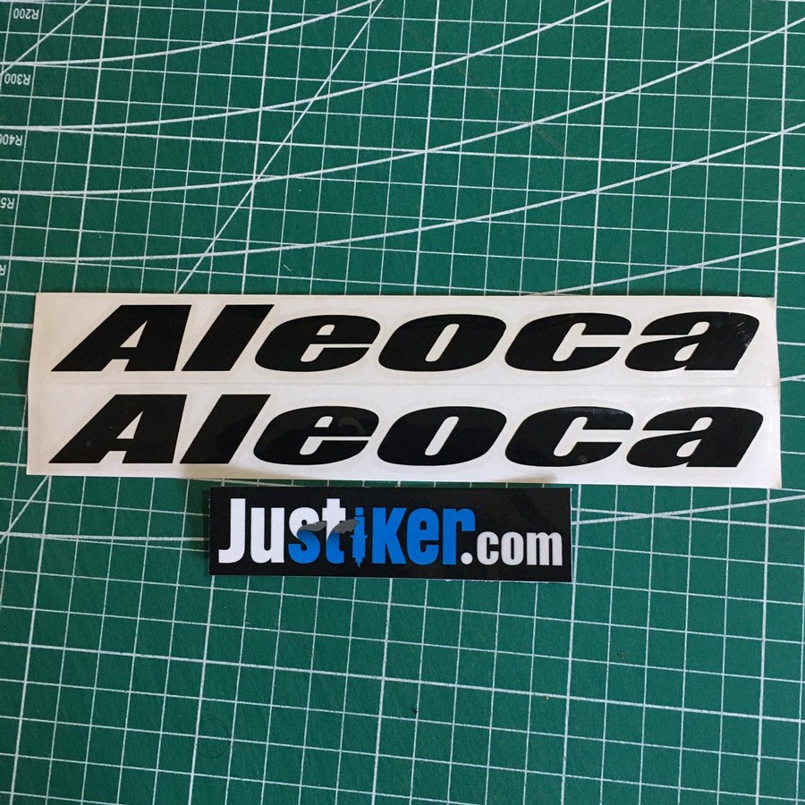 ALEOCA Sticker Logo , Frame Sticker, Sticker Sepeda Lipat Aleoca