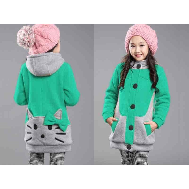 FMJ 279 Jaket Hoodie Kid Hello Kitty Tosca Pakaian Anak Perempuan Wanita Cewek Babyterry Cantik Lucu