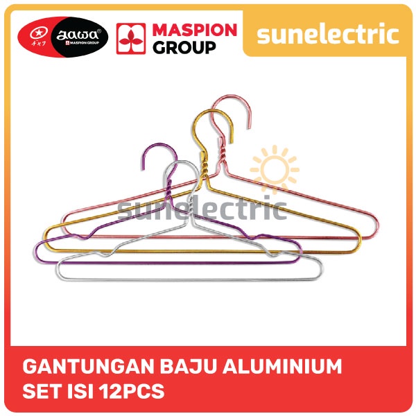 Jual Maspion ALU Gantungan Baju Seri Jawa Aluminium Anti Karat Ukuran ...