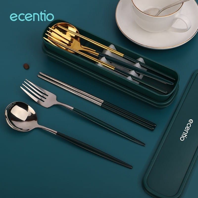 Sendok Ecentio Set 3 pcs Stainless Steel