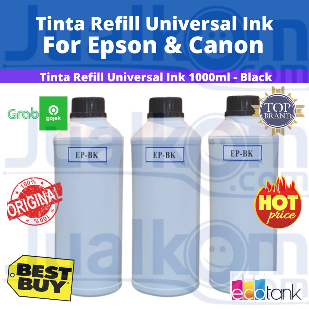 Tinta Refill for Epson L Series Inkjet Ink 1000ml - black