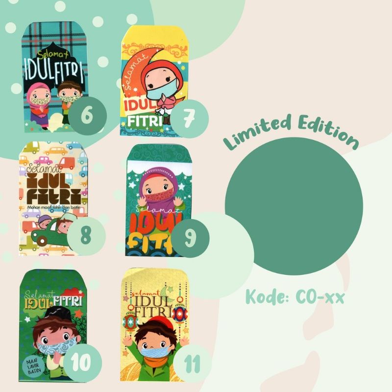 

AMPLOP LEBARAN / HARI RAYA / IDULFITRI MOTIF MASKER COVID