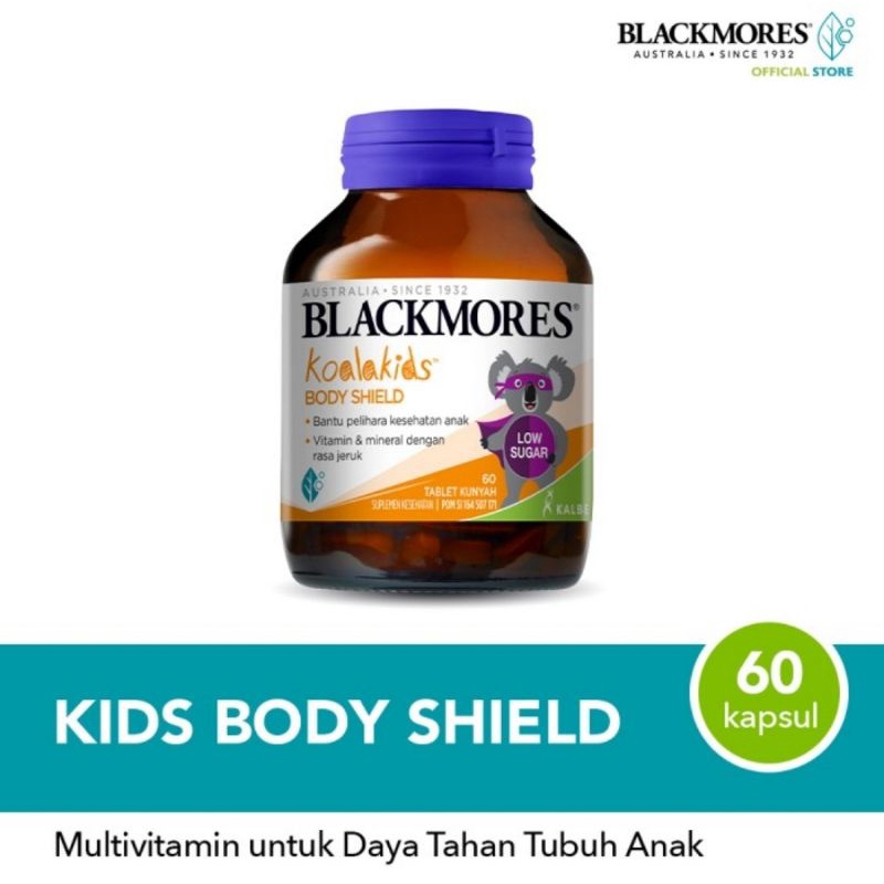 Blackmores Koala Kids Body Shield Isi 60 Tablet Kunyah/Multivitamin Anak