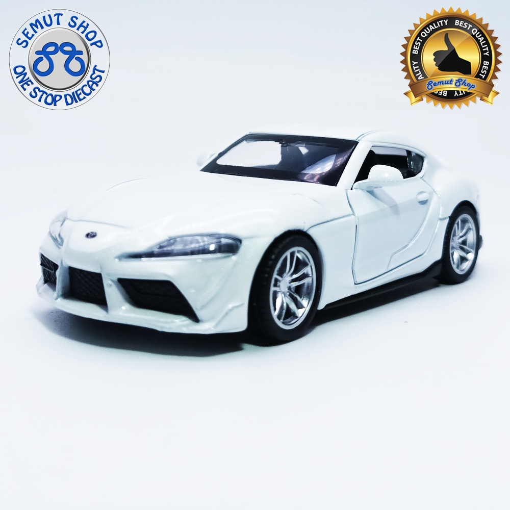 Apolo MSZ Toyota GR Supra 2021 Glossy White Miniatur Toyota GR Supra