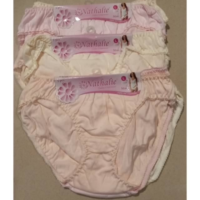 [1seri]CELANA DALAM WANITA MINI NATHALIE NT02/CD NATHALIE ISI 3 PCS