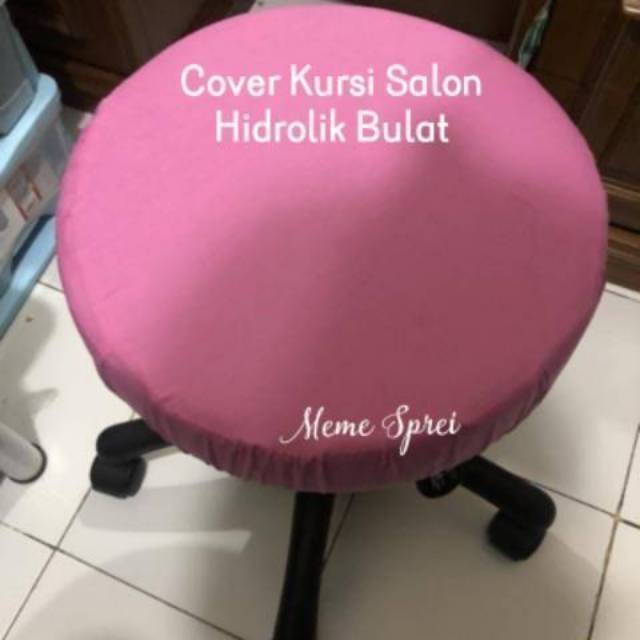 Cover Kursi Salon Bulat | Bar Stool Cover | Sarung Kursi Bulat Bahan Katun