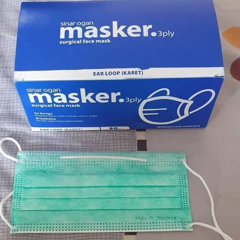 Masker Sinar Ogan 3ply (Surgical Face Mask)