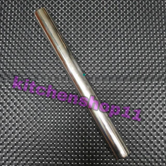 Rolling pin stainless stell 30 cm / penggiling adonan / penggilas perata adonan stainless 30 cm