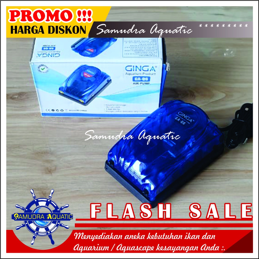 Mesin AERATOR 2 LUBANG (Aerator Saja), Air Pump Mesin Airator Aquarium Aquascape, FREE BUBLEWRAP