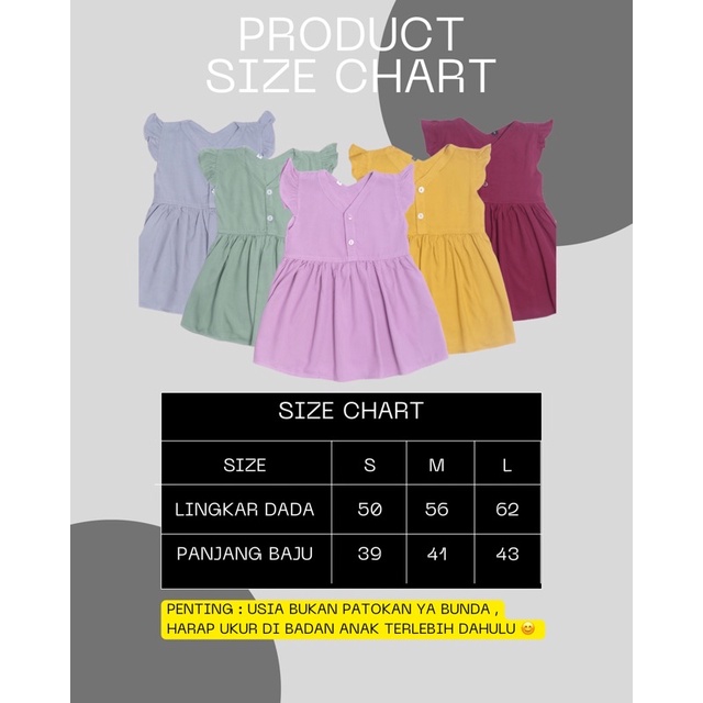 KIARA DRESS POLOS/DRESS BAYI LUCU/DRESS BAYI PEREMPUAN/DRESS ANAK PEREMPUAN/DRESS RAYON ANAK POLOS