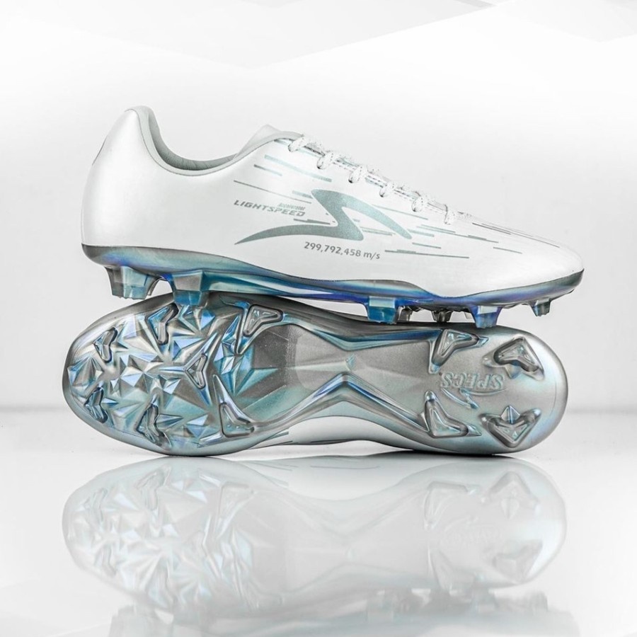 Stock TERBATAS | Sepatu Bola Futsal Specs Accelerator Lightspeed REBORN IN Original Silver Sepatu Sp