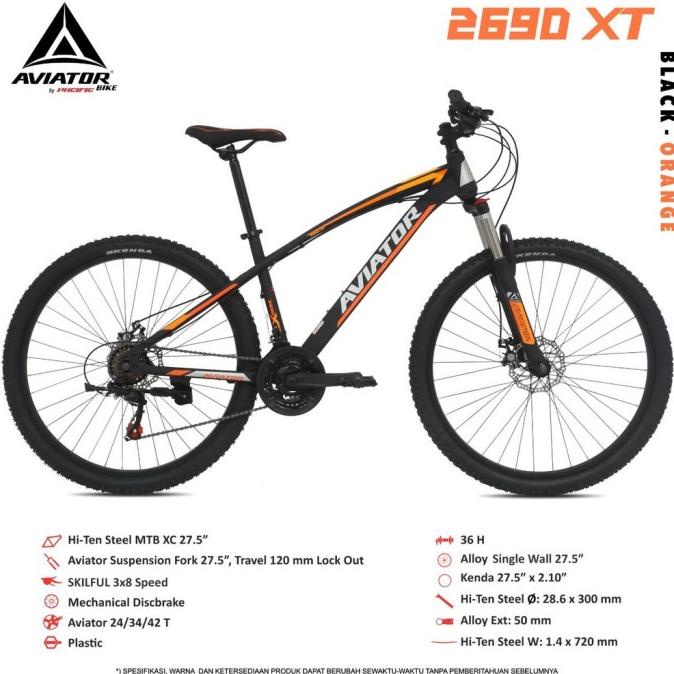 PB719 SEPEDA MTB 27.5 AVIATOR 2690 XT FDGDF34545