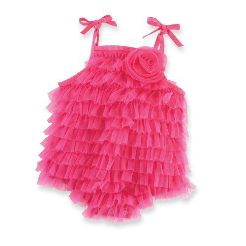 Mud Pie Hot Pink Chiffon Bubble