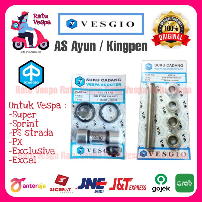 AS Ayun Kingpen Vespa Super,Sprint,PX,PS,Strada,Exclusive,Excel VESGIO