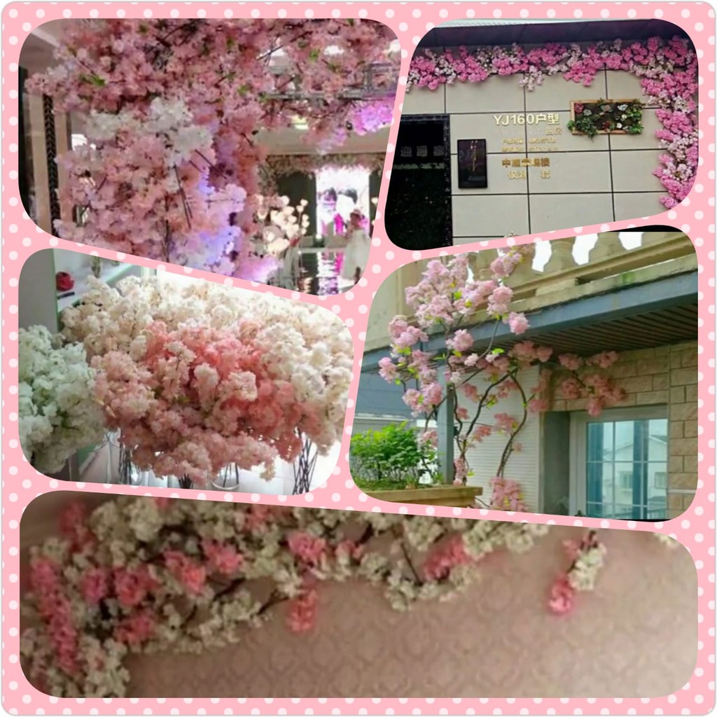 Bunga Sakura  cabang3 /bunga palsu / artifisial plant-1