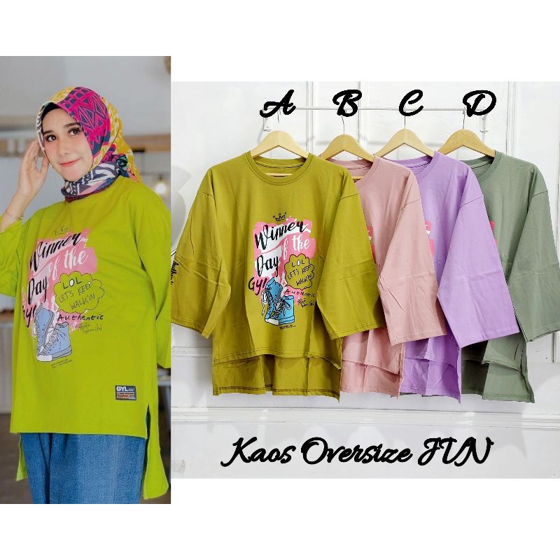 Kaos Combed Oversize 20S // Kaos Jumbo Oversize XXL XXXL // Atasan Viral Rainbow