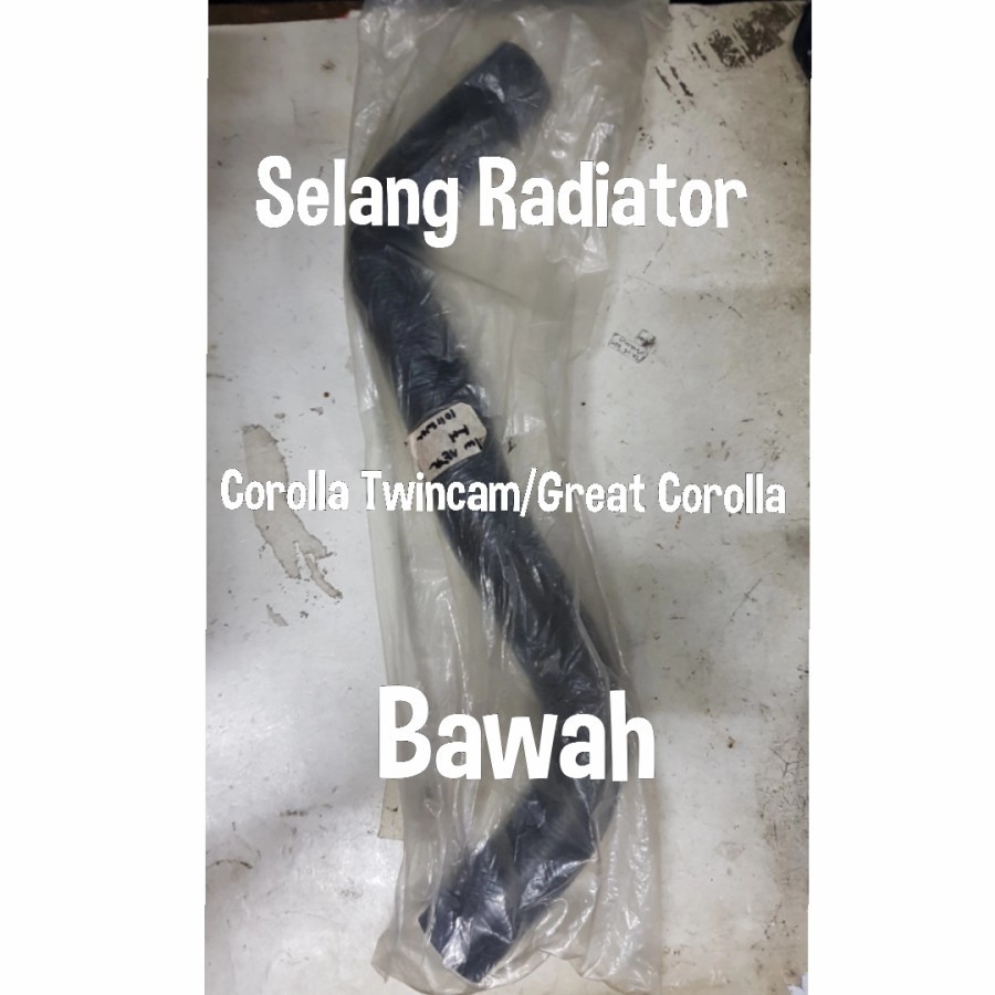 Selang Radiator Toyota Corolla Twincam/Great Corolla Bawah