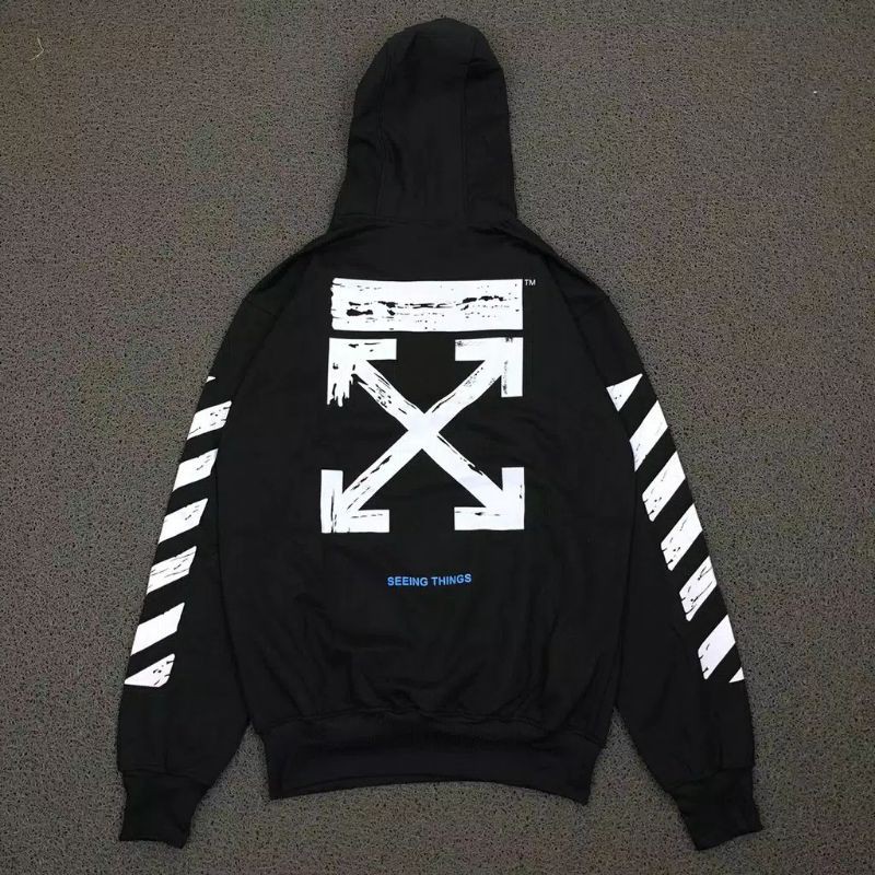 HODDIE OFF WHITE TEMPERATURE BLACK BASIC | OUTERWARE | SWEATER