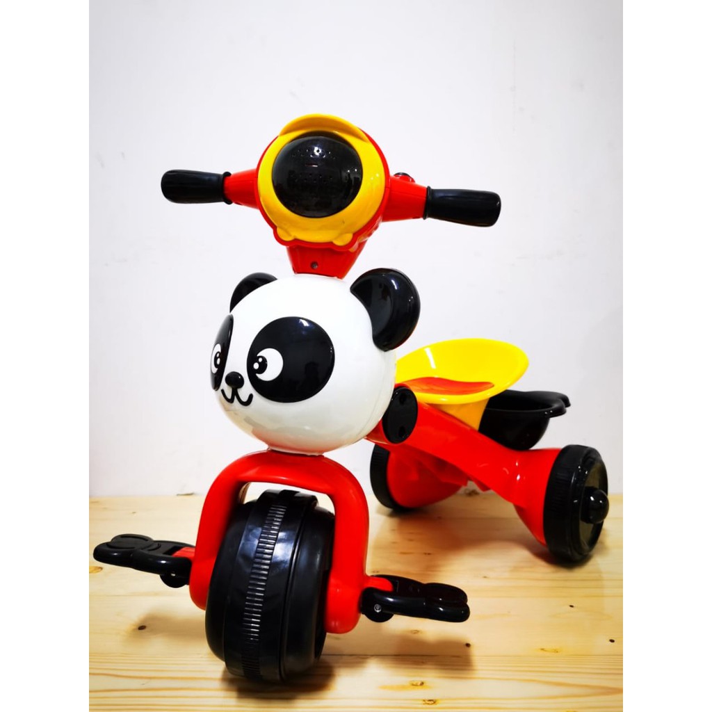 PROMO BBR191 Sepeda Anak Roda Tiga Tricycle Bike Mainan Motor Motoran aki panda minion