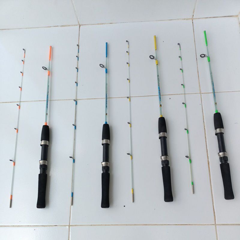 Joran pancing swan ebi udang nila lentur kuat sensitif size 110 120 135 150 cm fiber buta spinning