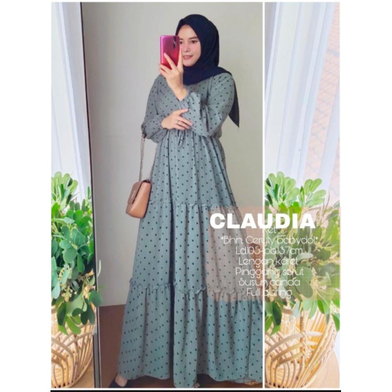 GAMIS POLKADOT//SUSUN CANDA// GAMIS CERUTY BABYDOL FULL DOUBLE PURING//JUMBO LD 110CM ( BISA COD✔️)