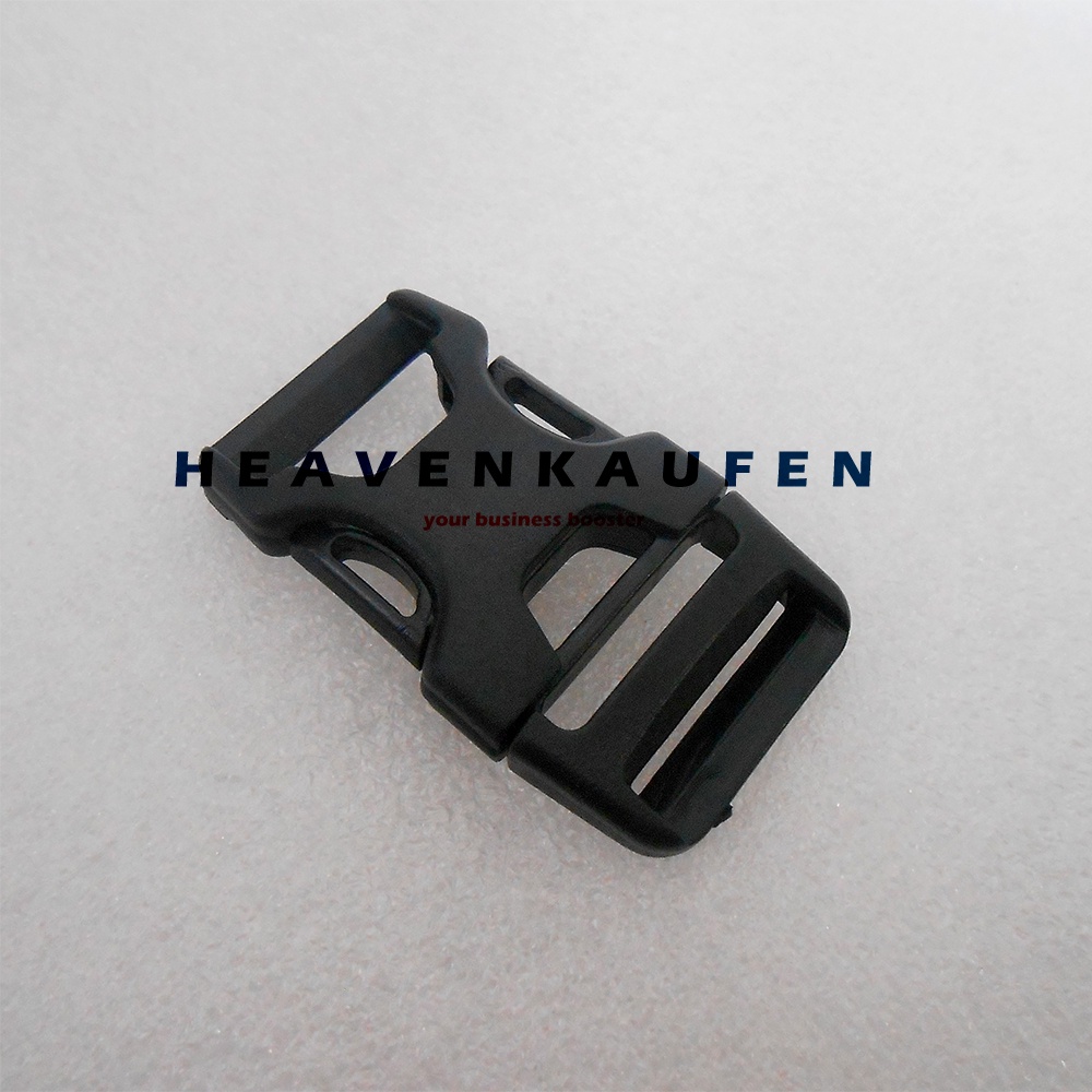 Buckle Kunci Sodok Slop 2,5 cm Acetal Hitam Bagus Kuat Type GX