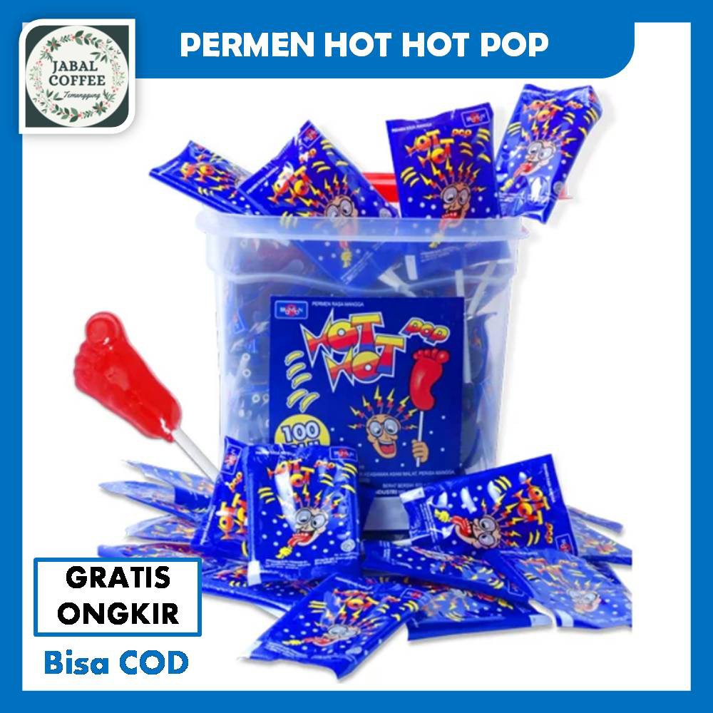 Permen Kaki Hot Hot Pop Kaki / Permen Kaki / Loli Kaki Rasa Mangga J36