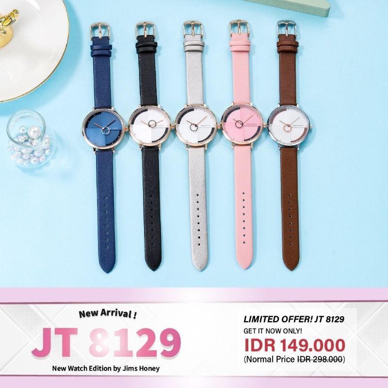 PROMO JAM TANGAN WANITA MURAH DISKON JH 8129