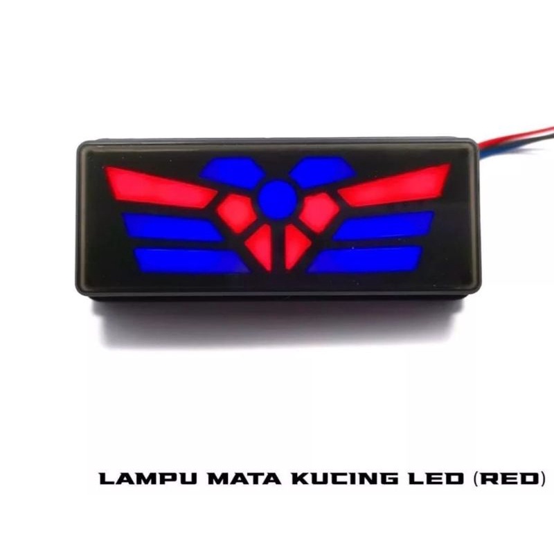 LAMPU MATA KUCING LED / LAMPU SENJA &amp; REM / Lampu Mata Kucing Universal transformer - LED MERAH