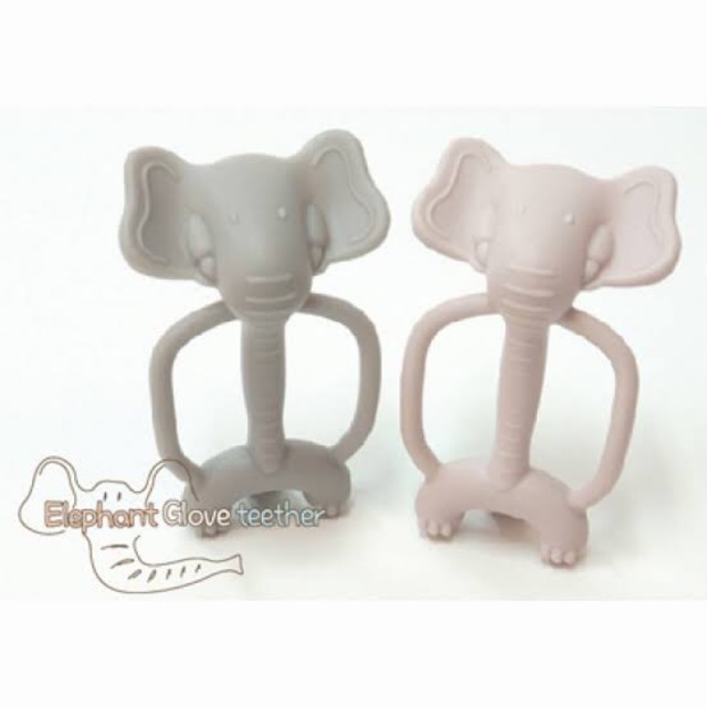 Mamas Tem Glove teether - elephant