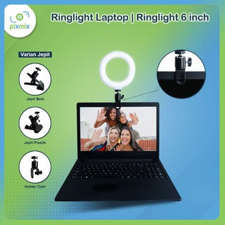 Ringlight Laptop PC Model Jepit | Lampu Portable