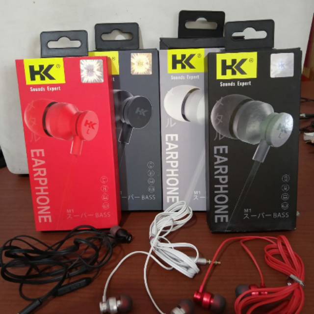 (COD)EARPHONE HK M1 Extreme BASS Colokan UNIVERSAL 3.5mm