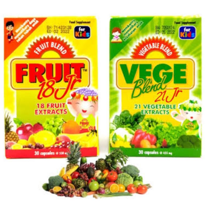 Fruit 18 jr dan Vege blend 21 jr